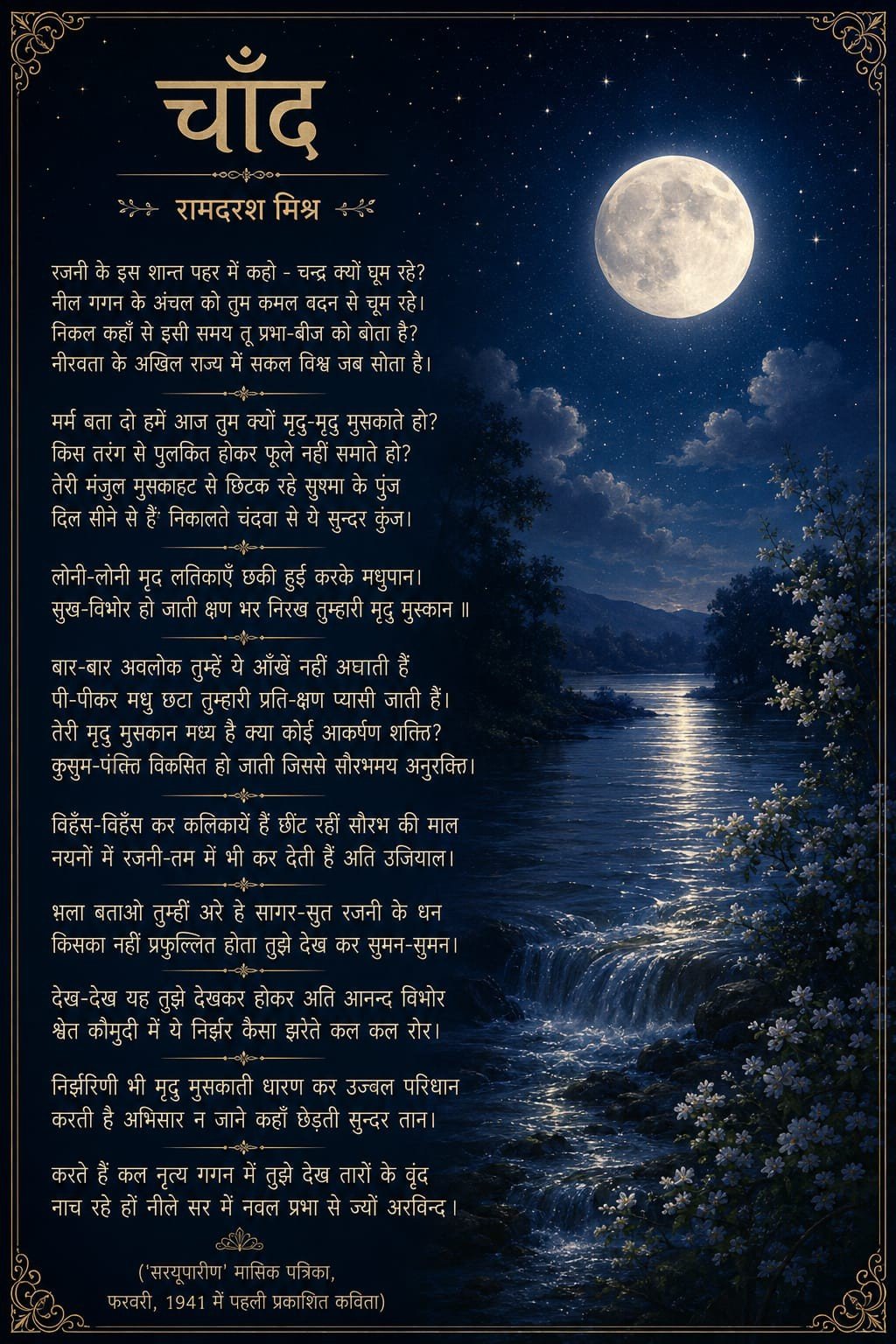 पहली प्रकाशित कविता